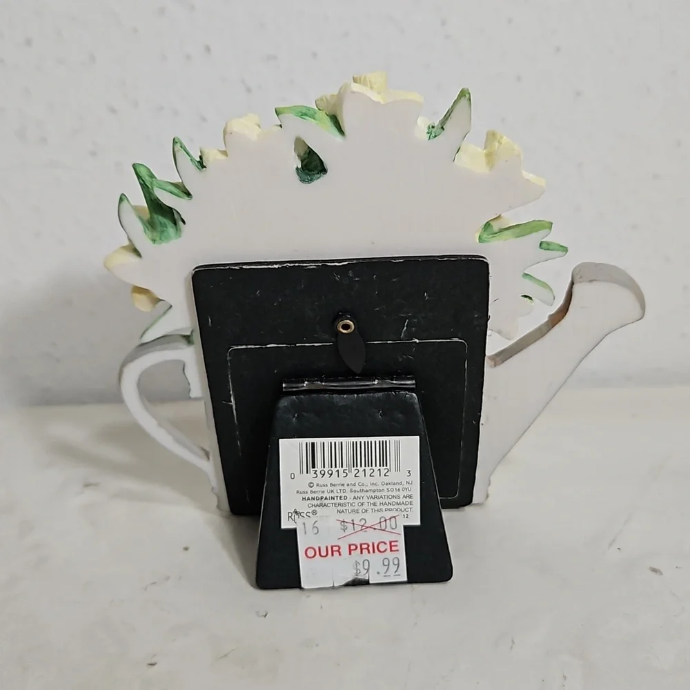 Russ december naricssus greenhouse blooms yellow flowers in water can Mini Frame